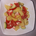 El cooksnap de Herminio Cañizares cuando hizo Ensalada de patata, aguacate, tomate y salmón.