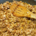 El cooksnap de Noemi Yanira cuando hizo Repollo salteado con carne picada.