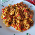 El cooksnap de Ornela cuando hizo Arroz con bacalao y pollo, súper rápido.
