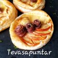 El cooksnap de Gema la gaditana cuando hizo Hojaldres de manzana con queso de cabra y anchoas.