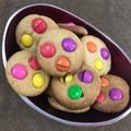 Roli Srivastava's cooksnap of when they made Cabdury Gems Cookies (Eggless,Butterless).