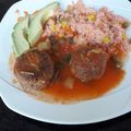 El cooksnap de Gladys Georgina Salas cuando hizo Albóndigas en chipotle.
