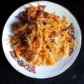 Koushani Nandi 's cooksnap of when they made এগ চাওমিন(egg chow mein recipe in Bengali).