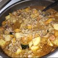 El cooksnap de Marcela Bedoya cuando hizo Guiso de arroz con riñones.