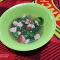 Cooksnap dari all oui untuk resep Sawi Hijau with Shrimp and Sausage