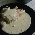 El cooksnap de Marcelo TDF cuando hizo Filetes de contramuslo de pollo con Salsa de Queso azul.