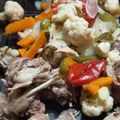 El cooksnap de Marcela Rosa cuando hizo Conejo en escabeche.