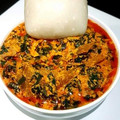 _aisuph's cooksnap of when they made Funkaso with egusi and groundnut soup.