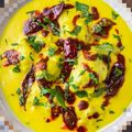 ranjana saxena का कुकस्नैप जब उन्होंने पंजाबी कड़ी पकौड़े (Punjabi kadhi pakora recipe in Hindi) बनाया था।