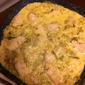 El cooksnap de Analia camejo rivero cuando hizo Pollo con crema de puerros y papas doradas.