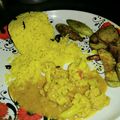 Soumyashree Roy Chatterjee's cooksnap of when they made বাসন্তী পোলাও (Basanti Pulao recipe in Bengali).