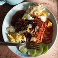Cooksnap Norida Alias semasa beliau membuat Mee Goreng.
