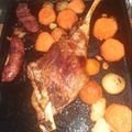 El cooksnap de Sergio cuando hizo Pata / Pierna de cordero al horno.