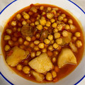 El cooksnap de miguel Villalba cuando hizo Garbanzos cocidos de bote y hortalizas.