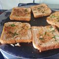 Charusheela Prabhu's cooksnap of when they made घी रोस्टेड गार्लिक ब्रेड (Ghee Rosted Garlic Bread Recipe In Marathi).