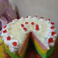 Cooksnap dari Widya Arum Pramesty untuk resep Rainbow Cake ala Ny.Liem