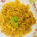 pushpalata yadav's cooksnap of when they made Masala Maggi.