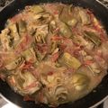 El cooksnap de Araceli Martínez cuando hizo Alcachofas a la navarra con jamón serrano.