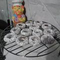 El cooksnap de Delma Delgado cuando hizo Anillitos de coco y chocolate.