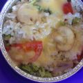 Cooksnap dari Dina A N untuk resep steamed green fried rice with tofu *edisi bocah*