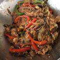 El cooksnap de Gerardo Lámbarri Muñoz cuando hizo Pollo con pimiento, BBQ y Miel.