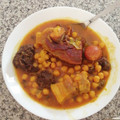 El cooksnap de July Chamorro cuando hizo Cocido con chorizo y de más.