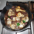 El cooksnap de marta valles cuando hizo Conejo con cebolla caramelizada al Pedro Ximénez.