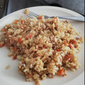 El cooksnap de Val Garcia cuando hizo Arroz frito con salsa de soja.