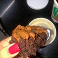 El cooksnap de Bianca Román Mendoza cuando hizo Brownie fit sin harina.