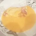 El cooksnap de July Chamorro cuando hizo Pechuga de pollo rellena en salsa.