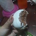 El cooksnap de Bárbara Torres cuando hizo Alfajores glaseados.