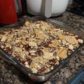 El cooksnap de Irene cuando hizo Tarta de galletas o de la Abuela con flan Potax y chocolate Valor.