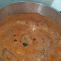 El cooksnap de Nicol Silveira cuando hizo Albóndigas de carne picada en salsa de tomate.