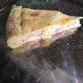 El cooksnap de Alejandra Russo cuando hizo Tarta de jamón y queso en trocitos.
