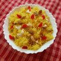 Jhulan Mukherjee's cooksnap of when they made বাসন্তী পোলাও(basonti polao recipe in Bengali).