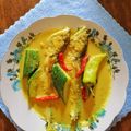 Cooksnap Cempaka Putih semasa beliau membuat Ikan Tenggiri Masak Lemak Cili Padi.
