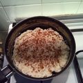 El cooksnap de Peniel cuando hizo Falso arroz con leche.