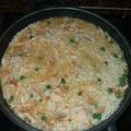 El cooksnap de eva cuando hizo Arroz exprés de salmón y gambitas.