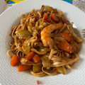 El cooksnap de Silvia cuando hizo Tallarines en salsa yakisoba.