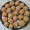 Alka Bhandari's cooksnap of when they made Panjeeri Laddoo.