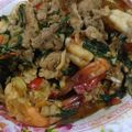 รูป Cooksnap ของ Zkorn Manunitedd เมื่อเขาทำ ผัดกะเพรากุ้งหมูสับ