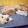 El cooksnap de Salma cuando hizo Wrap de pollo con queso de cabra y manzana caramelizada.