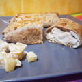 El cooksnap de Salma cuando hizo Wrap de pollo con queso de cabra y manzana caramelizada.