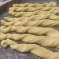 El cooksnap de Estela cuando hizo Grisines de queso y orégano.