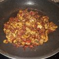 El cooksnap de Nanycall cuando hizo Champiñones a las 4 pimientas con jamón.