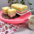 Cooksnap dari Badoci untuk resep Steamed Rainbow Cake Super Lembut