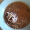 El cooksnap de Jessica Ornelas Sarabia cuando hizo Sopa de lentejas con huevo.