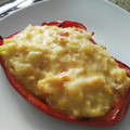 El cooksnap de Chus cuando hizo Pimientos rojos rellenos de tortilla con cebolla y zanahoria.