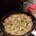 El cooksnap de Odalys Sousa Rojas cuando hizo Coles de bruselas con jamón y champiñones.