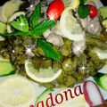 صورة من طبخات بنت الشام منى Madona ، شاركها بعد تجربة وصفة ورق عنب بلحمة وليمون وثوم